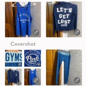 PINK/GYM🦈Outfit!!Aloha Beaches tank+Zip=Let’s get lost S